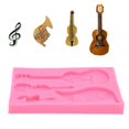 thumbnail image 4 of Molde de silicona shaofei forma de guitarra DIY para decoración de pasteles y chocolate, 4 of 5