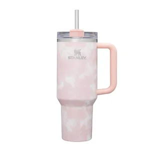 Flip Top Lid for 40oz Stanley Quenchers With Removable Handle, Pink, Cream,  Blue 