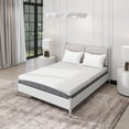 thumbnail image 5 of Jennifer Taylor Home Dreamwave Upholstered Fabric King Mattress in White/Gray, 5 of 5