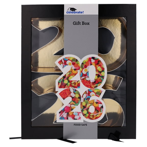 2026 Gift Box, Black and Gold, 11", Graduation by Way To Celebrate