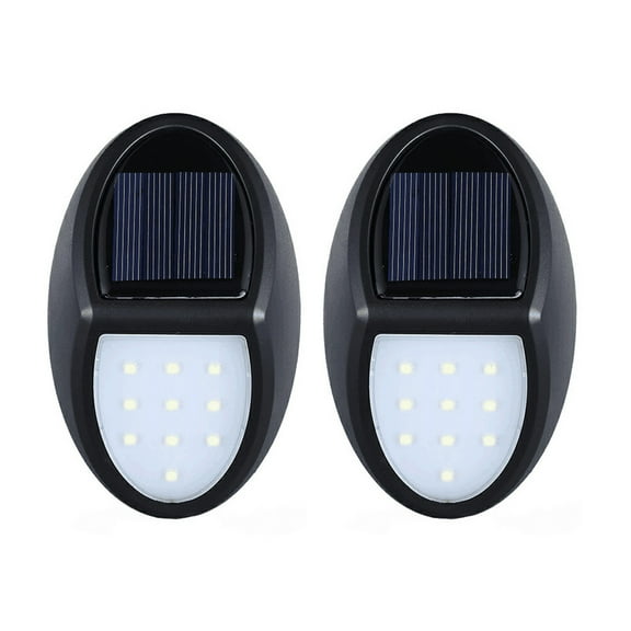 Raindrops 2 Pcs Solar Lights Outdoor Garden LED Solar Light M Black