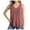 Red, variant on yueewhu Tank Top for Women Loose Fit Sleeveless Shirts V Neck Summer Clothes Ruched Women's Tees and Tanks Curved Hem (Red, XXL)