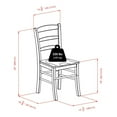 thumbnail image 3 of Winsome Pulman 5-Piece Set Extension Table with Ladder Back Chairs - 94535, 3 of 9