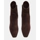 thumbnail image 4 of Botín Steve Madden Dusty de gamuza marrón chocolate para mujer, 4 of 5