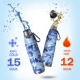 thumbnail image 2 of 29oz Insulated Water Bottle with Tea Infuser, Stainless Steel Travel Mug, Camouflage Print, 2 of 6