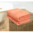 thumbnail image 5 of MALLONI HOME 100% Premium Cotton 2 Pack Oversized Bath Towel Set 28x55 inches, Large Bath Towels, Ultra Absorbant Compact Quickdry & Lightweight Towel, Ideal for Gym Travel Camp Pool - Peach, 5 of 7