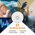 thumbnail image 5 of Sound Machine Night Lights, White Noise Machine with 27 Soothing Sounds, 8 Colors Nightlight and 4 Timer, Sleep Sounds Machine for Baby Kids Adult & Home Office Travel, 5 of 10