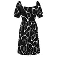 thumbnail image 6 of 2024 Glasses Pattern Dress Women's long dress summer dress womens summer women's dress, 6 of 7