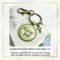 thumbnail image 5 of He Restores My Soul Psalm 23 Gutsy Goodness Bronze Keychain Faith Inspired Charm Jewelry For Women, 5 of 8