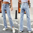 thumbnail image 4 of Vedolay Women's Jeans Womens High Waisted Stretchy Jeans Boyfriend Trendy Denim Pants,Light Blue S, 4 of 4