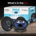thumbnail image 3 of Pyle Car Sound Speaker 5.25 Inch 3-Way 200 Watt Blue Poly Cone Car Audio Speakers, Pair, 3 of 5