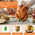thumbnail image 4 of 2 Pcs Beer Can Chicken Holder for Grill Oven Smoker Sturdy Stainless Steel Beer Butt Chicken Holder for Whole Chicken Easy to Use and Clean Chicken Rack for Tender and Juicy Chicken Turkey, 4 of 10