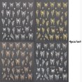 thumbnail image 2 of 3D Holographic Butterfly Nail Art Sticker 4 Sheets Laser Shiny Butterflies Nail Charms Spring Nail Art Decoration Gold Bronzing Star Self Adhesive Nai, 2 of 4