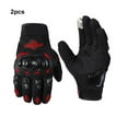 thumbnail image 4 of DESTYER Cycle Gloves Phone-Friendly Index Finger Durable Leather Comfortable Motorcycle Gloves Racing Gloves red, 4 of 6