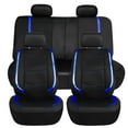 thumbnail image 1 of FH Group Galaxy13 Metallic Striped Deluxe Leatherette Seat Covers – Full Set, 1 of 3