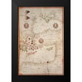 thumbnail image 2 of Oliva, Joan 17x24 Black Modern Framed Museum Art Print Titled - Portolan Map of Turkey, Mediterranean, Adriatic and the Agean, 2 of 5