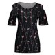 thumbnail image 4 of Elegante mujer cuello redondo impresión manga corta camiseta blusa Tops sudadera OAVQHLG3B Store lin121212, 4 of 5