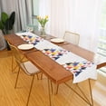 thumbnail image 2 of Yayeee Table Runner 70 inches Long Home Kitchen Dinning Party Decoration, White Abstract Triangles, 2 of 7