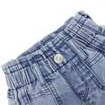 thumbnail image 5 of KIDSCOOL SPACE Baby Little Girl Jeans,Paperbag Elastic Waist Cute Printed Denim Pants,Light Blue,3-4 Years, 5 of 7