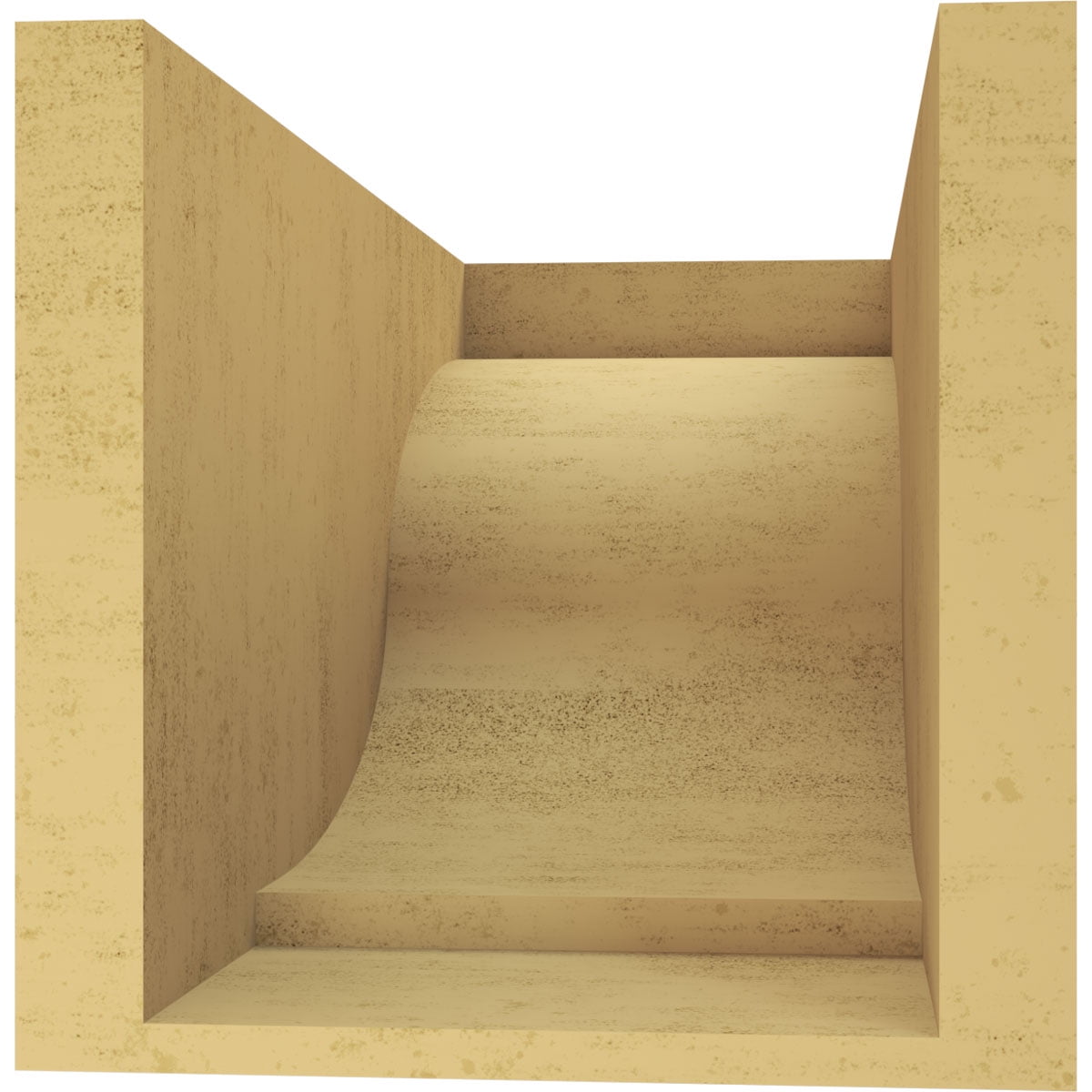 8"W x 16"D x 8"H Wide Van Buren Rough Cedar Woodgrain TimberThane Corbel, Primed Tan