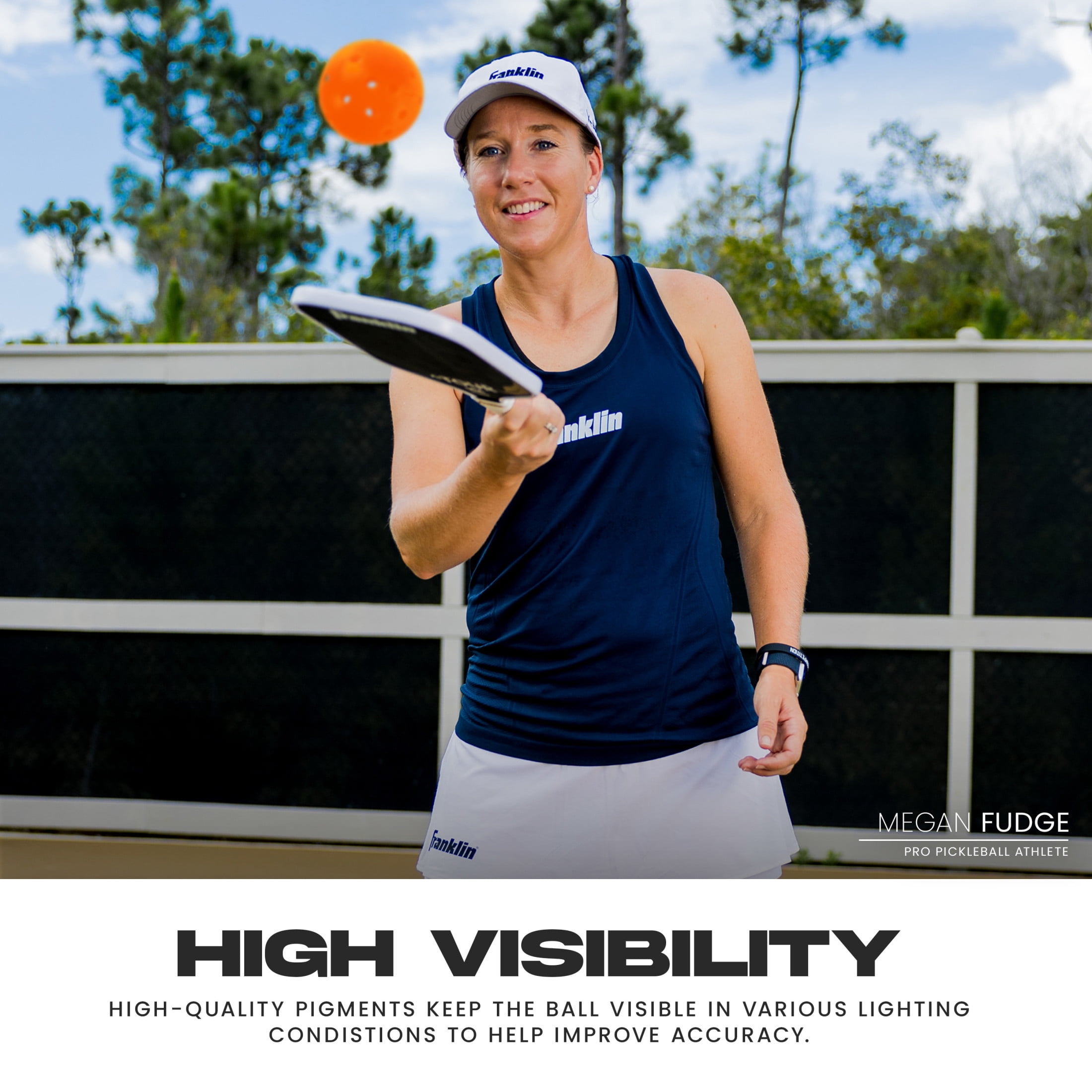Franklin Sports X-40 Outdoor Pickleballs - Official Size - Lava - 3 Pack
