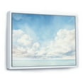 thumbnail image 2 of Designart "Minimalist White Clouds Vista I" Clouds Floater Framed Wall Art Prints, 2 of 5