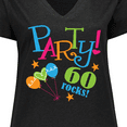 thumbnail image 4 of Inktastic 60th Birthday Party Gift Women's Plus Size V-Neck T-Shirt, 4 of 5