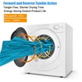 thumbnail image 3 of Gymax 27lbs Electric Tumble Dryer Compact Clothes Laundry Dryer Stainless Steel 3.0 Cu. Ft., 3 of 10