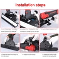 thumbnail image 3 of Fawoonu Portable Aluminum Alloy Tile Chamfering Tool for 100/125 Angle Grinders, 45° Bevel Edge Cutter with Anti-Slip Base, Multi-Functional Dust-Free Trimming Frame, Durable & Lightweight Design., 3 of 6