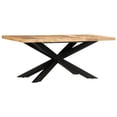 thumbnail image 1 of vidaXL Dining Table 180x90x76 cm Solid Rough Mango Wood, 1 of 5
