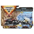 thumbnail image 1 of Monster Jam, Official Yeti vs. Sparkle Smash Color-Changing Die-Cast Monster Trucks, 1:64 Scale, 1 of 6