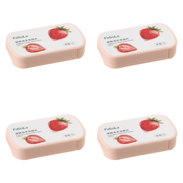 Jabón Desechable para El Cuidado Las Manos Fácil Uso 50 Unidades Por Caja Suministros Baño (fresa)