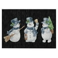 thumbnail image 2 of Addison Rugs Chantille Indoor/Outdoor Transitional Holiday Snowman Black Machine Washable Rectangle Rug, 1'8" x 2'6", 2 of 7