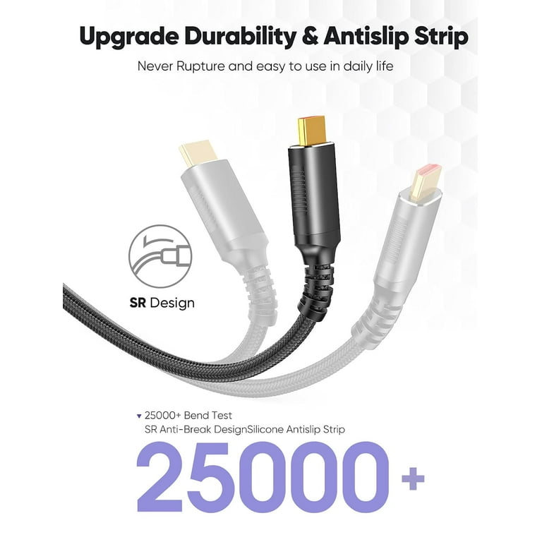 Super Speed] 48Gbps UHD 8K@240hz Braided HDMI 2.1 Cable Cord 1.5FT 3FT 6FT  Lot