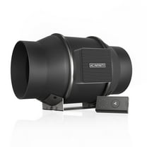 AC Infinity CLOUDLINE S6 PRO, Quiet 6” Inline Duct Fan with 10-Speed Controller, EC-Motor Ventilation Exhaust Fan for Heating Cooling Booster, Grow Tents, Hydroponics