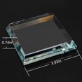 thumbnail image 2 of StayMax Clear Crystal Glass Square Display Base Display Stand for Collectibles (3.93inch*3.93inch*0.7inch), 2 of 8