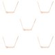 thumbnail image 2 of Collar Qarigey con encanto de constelaciones oro rosa Capricornio 5 piezas, 2 of 4