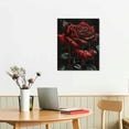 thumbnail image 3 of PIKWEEK  Gothic Rose Flowers Canvas Wall Art Farmhouse Botanical Plant Flowers Wall Decor Aesthetic Picture Vintage Painting Decor For Bedroom Bathroom Office Cafe Poster Decor, 3 of 5