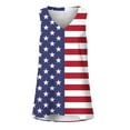 thumbnail image 6 of Wycnly Womens Tank Tops 4th of July Classic Patriotic Tunic Tee Tops Summer Fashion Star US Flag Print V-Neck Sleeveless Shirts Blouse White XXL, 6 of 6