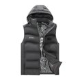 thumbnail image 4 of Chaquetas y abrigos casuales con capucha y sin mangas para hombre Chaqueta térmica Nine Districts con control doble y carga USB Blusa con capucha y cremallera de apertura y cierre Blusa de poliéster p, 4 of 4