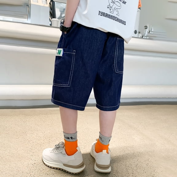 Boys Jean Shorts Straight Leg Casual Summer Wear Boy Clothes 7-8 Years