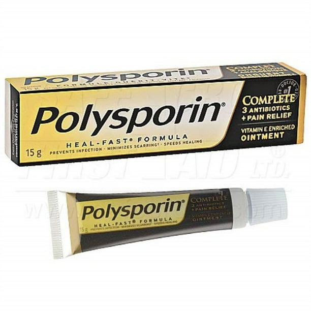 Polysporin Complete HealFast Formula First Aid Antibiotic Ointment