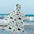 thumbnail image 4 of PATLOLLAV Summer Toddler Hooded Beach Towel Coverup Cape Kids Cotton Soft Quick Dry Absorbent Use for Swim Pool Bath Poncho Towels for 2 to 6 Years Old Children Size 23.6x 23.6 inch, 4 of 5