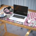 thumbnail image 3 of Long Mouse Pads for Desk,Pioneer Flower Floral Print Pattern Desk Mats on Top Of Desks, Desk Mouse Pad Extra Large with 3mm Non-Slip Base and Stitched Edge for Gaming,Office,Work,Home 35.4"x15.7", 3 of 6