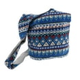 thumbnail image 2 of Bolso bandolera mujer, bolso bandolera, gran capacidad, clásico, plegable, lino, Azul, 2 of 8