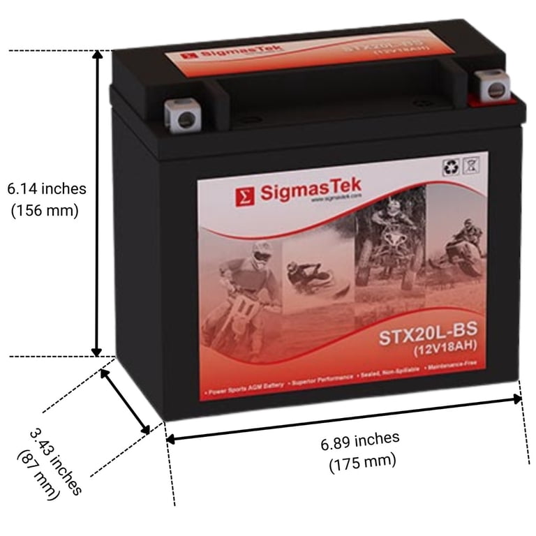 Mighty Max Battery YTX7A-BS Replacement Battery compatible with