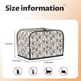 thumbnail image 5 of Vsdgher Flowe Rooster 2 Slice Toaster Cover, Appliance Covers Toaster Cover Fits for Most Standard 2 slice Toasters, 5 of 7