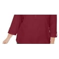 thumbnail image 3 of Karen Scott Womens Plus Cotton 3/4 Sleeves Top, 3 of 3