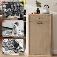 thumbnail image 3 of AHB 13 Gallon Tilt Out Trash Cabinet, Freestanding Kitchen Trash Bin, 20.87"L x 12.83"W x 35.16"H, Wood, 3 of 7