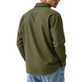 thumbnail image 6 of GrmtClth Mens Shirts Long Sleeve Collar Button Down Wrinkle Free Regular Fit Solid Tone Office Business Casual Tops Army Green M, 6 of 7